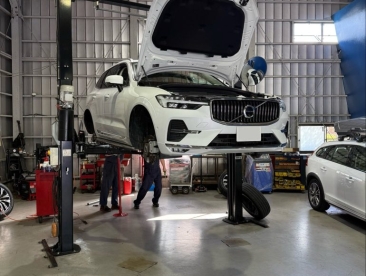 ダウンサスペンションの取り付けをご依頼いただいたXC60。